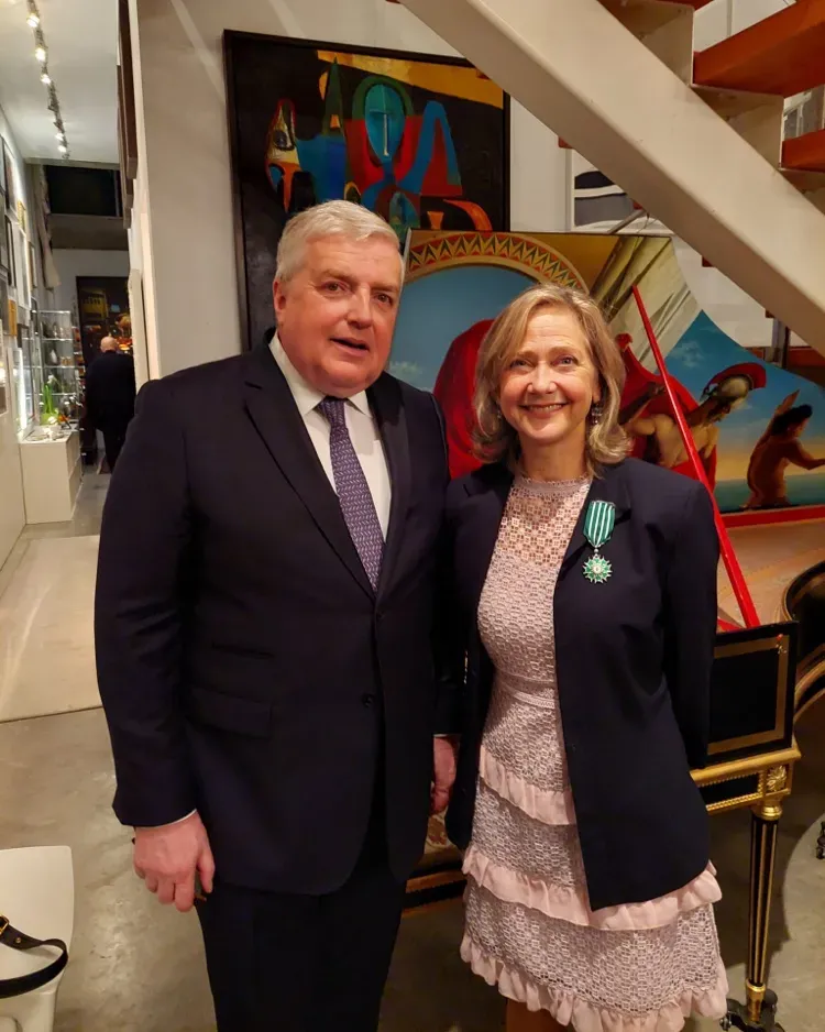 French Ambassador to Canada Michel Miraillet and Suzie LeBlanc